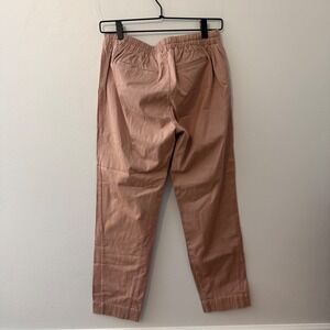 HATCH women's straight leg Pants Blush Pink Elastic Waist Tie Front Size 1 (s/m)